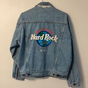 Hard Rock Cafe Denim Jacket Maui